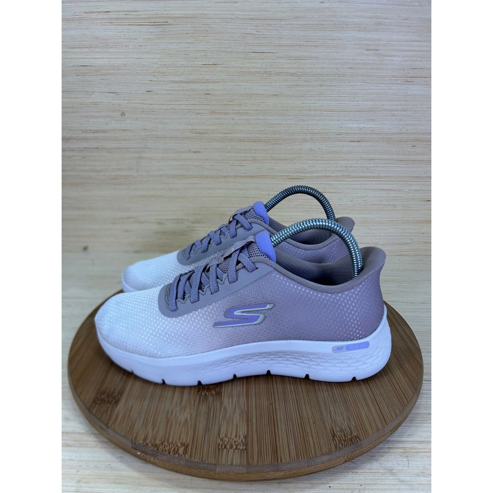 Skechers Slip-ins Go Walk Flex Lavender Athletic Shoes Womens 7